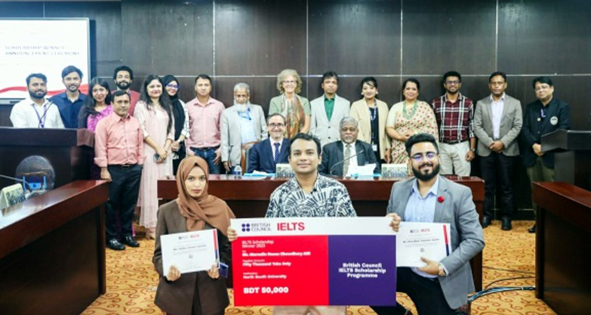 IELTS exam candidates awarded scholarship at NSU