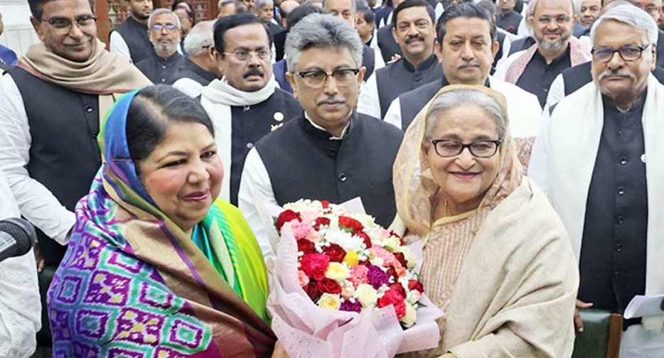 Parliament leader Sheikh Hasina again