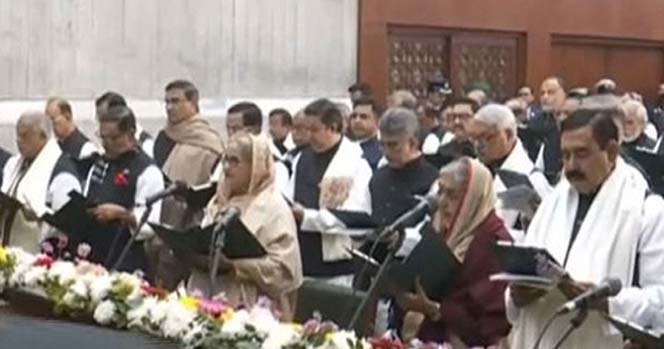 Newly elected members of parliament took oath