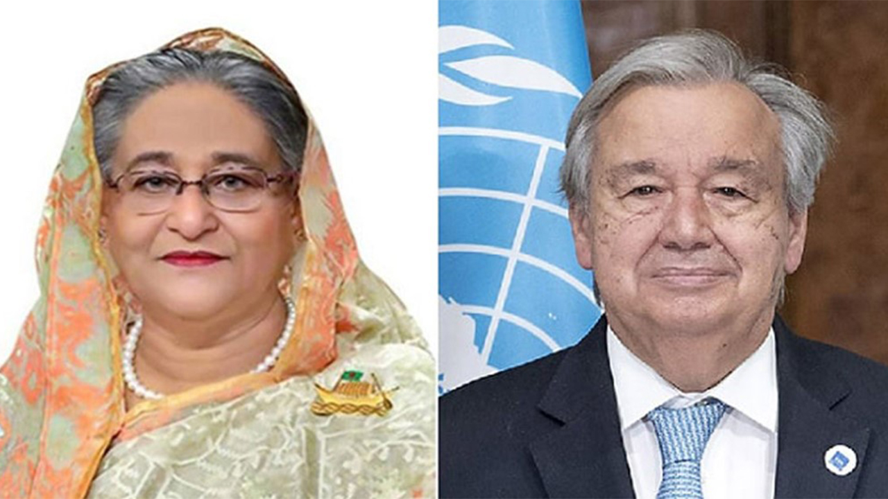 UN Secretary General congratulates Prime Minister Sheikh Hasina